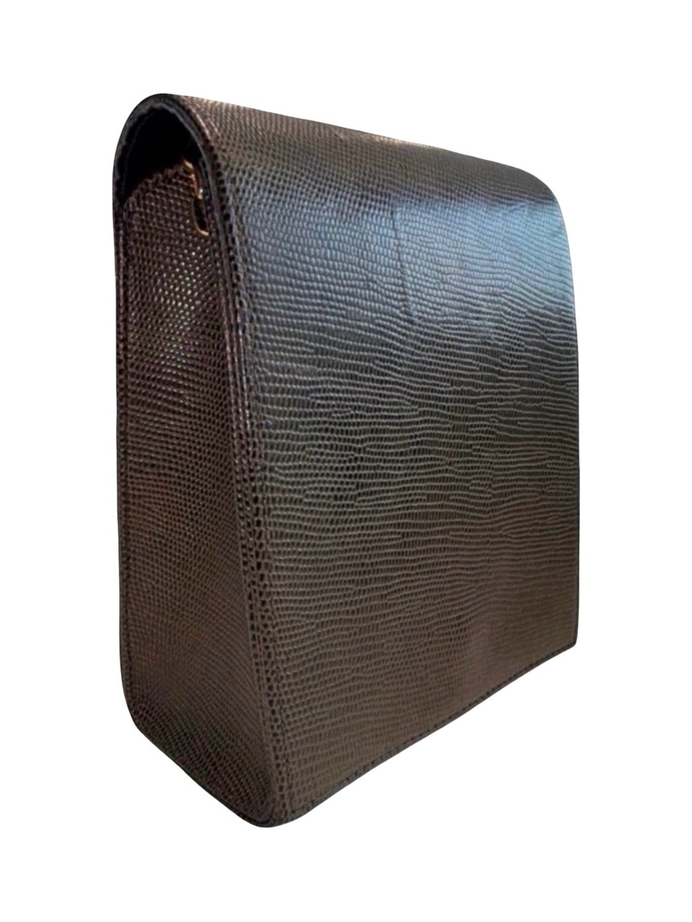 RODO Italy Structured Hard Case Evening Bag I Gold Link Strap | NWOT - Picture 7 of 12